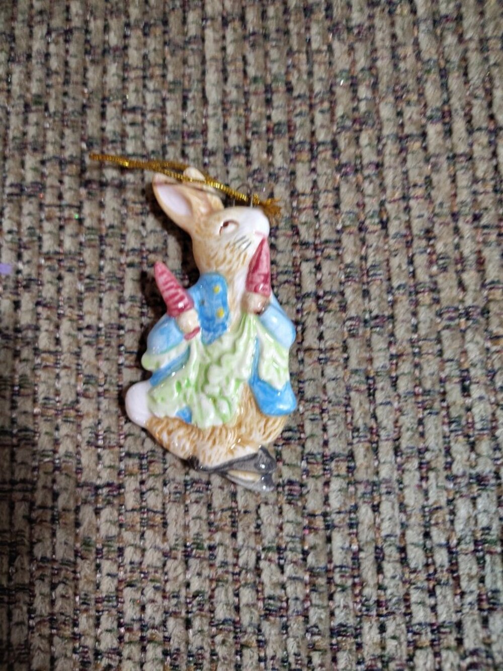 Collectible Schmid Beatrix Potter Peter Rabbit Porcelain Figurine Ornament 1982